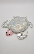Load image into Gallery viewer, Holographic Resin Sea Turtles Featuring Pearls and Seashells