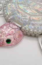Load image into Gallery viewer, Holographic Resin Sea Turtles Featuring Pearls and Seashells