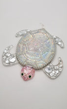 Load image into Gallery viewer, Holographic Resin Sea Turtles Featuring Pearls and Seashells