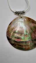 Load image into Gallery viewer, Large Round Mother of Pearl Seashell Pendant