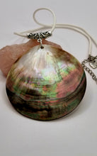 Load image into Gallery viewer, Large Round Mother of Pearl Seashell Pendant
