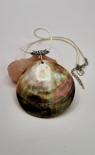 Load image into Gallery viewer, Large Round Mother of Pearl Seashell Pendant