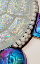 Load image into Gallery viewer, Holographic Resin Sea Turtles Featuring Pearls and Seashells