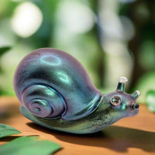 Load image into Gallery viewer, Handcrafted Holographic Colour Shift Resin Snail Figurines