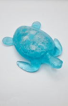 Load image into Gallery viewer, Handcrafted Turquoise Glow-In-The-Dark Sea Turtle