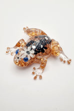 Load image into Gallery viewer, Rose Gold Leaf Resin Frog Figurines
