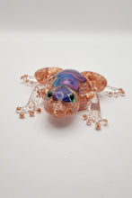 Load image into Gallery viewer, Rose Gold Leaf Resin Frog Figurines