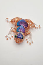 Load image into Gallery viewer, Rose Gold Leaf Resin Frog Figurines