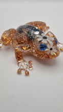 Load image into Gallery viewer, Rose Gold Leaf Resin Frog Figurines