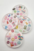 Load image into Gallery viewer, Set of 4 Lolly Resin Coasters