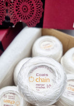 Load image into Gallery viewer, Vintage Coats Chain Mercer Crochet Cotton No. 10 x 18 Balls 20g White