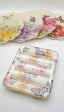 Load image into Gallery viewer, Floral Geode Resin Coasters & Matching Coaster Holder