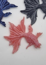 Load image into Gallery viewer, Glitzy Resin Fantail Fish Magnets