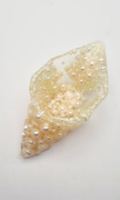 Load image into Gallery viewer, Handcrafted Seashell Shaped Resin Trinket Bowls Featuring Pearls