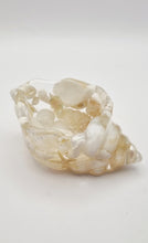 Load image into Gallery viewer, Handcrafted Seashell Shaped Resin Trinket Bowls Featuring White & Pearl White Seashells