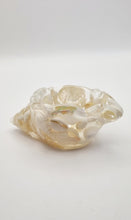 Load image into Gallery viewer, Handcrafted Seashell Shaped Resin Trinket Bowls Featuring White & Pearl White Seashells