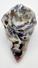 Load image into Gallery viewer, Handcrafted Seashell Shaped Resin Trinket Bowls Featuring Naturally Coloured Seashells #Style B