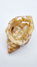 Load image into Gallery viewer, Handcrafted Seashell Shaped Resin Trinket Bowls Featuring Naturally Coloured Seashells #Style A