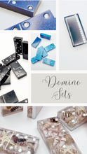 Load image into Gallery viewer, Handcrafted Resin Domino Game Sets Featuring Crystal Rhinestones