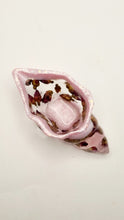 Load image into Gallery viewer, Handcrafted Seashell Shaped Resin Trinket Bowls Featuring Red Rose Buds