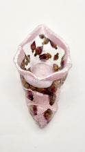 Load image into Gallery viewer, Handcrafted Seashell Shaped Resin Trinket Bowls Featuring Red Rose Buds