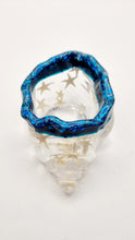 Load image into Gallery viewer, Handcrafted Seashell Shaped Resin Trinket Bowl Featuring Glitter & Starfish