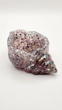Load image into Gallery viewer, Handcrafted Seashell Shaped Resin Trinket Bowls Featuring Crushed Glass & Glitter