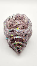 Load image into Gallery viewer, Handcrafted Seashell Shaped Resin Trinket Bowls Featuring Crushed Glass & Glitter