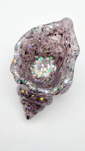 Load image into Gallery viewer, Handcrafted Seashell Shaped Resin Trinket Bowls Featuring Crushed Glass & Glitter