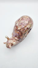 Load image into Gallery viewer, Handcrafted Resin Snail Figurine Featuring Pink Seashells
