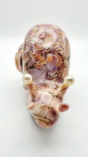 Load image into Gallery viewer, Handcrafted Resin Snail Figurine Featuring Pink Seashells