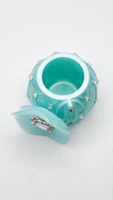 Load image into Gallery viewer, Rhinestone adorned Trinket Jars with Matching Lids Featuring a Large Rhinestone Embellishment