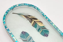Load image into Gallery viewer, Handcrafted Resin Feather Trinket Tray