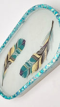 Load image into Gallery viewer, Handcrafted Resin Feather Trinket Tray