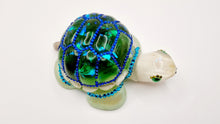 Load image into Gallery viewer, Resin Turtle Featuring Homemade Seaglass & Rhinestones