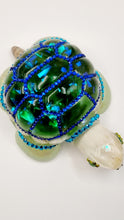 Load image into Gallery viewer, Resin Turtle Featuring Homemade Seaglass & Rhinestones
