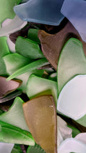 Load image into Gallery viewer, Hand-made Seaglass in White & Green 100 piece packs