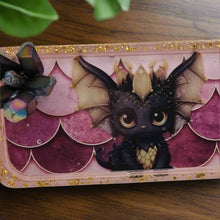 Load image into Gallery viewer, 2D Dragon Trinket Tray Featuring Aurora Crystals