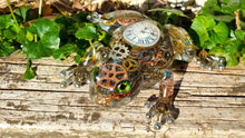 Load image into Gallery viewer, Steampunk Frog Figurine