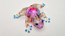 Load image into Gallery viewer, Blue Mechanical Butterfly Frog Figurine
