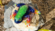 Load image into Gallery viewer, Rainbow Glass Frog Figurine Lamp