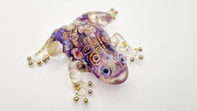 Load image into Gallery viewer, Purple Mechanical Butterfly Resin Frog Figurine