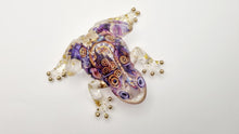 Load image into Gallery viewer, Purple Mechanical Butterfly Resin Frog Figurine