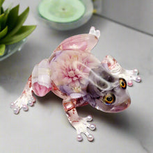 Load image into Gallery viewer, Floral Frog Figurine Lamp