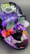 Load image into Gallery viewer, Halloween Themed Snowglobe Skull Lamp