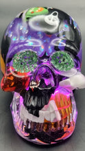 Load image into Gallery viewer, Halloween Themed Snowglobe Skull Lamp