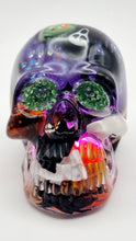 Load image into Gallery viewer, Halloween Themed Snowglobe Skull Lamp
