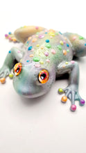 Load image into Gallery viewer, Resin Neon Marbled Frog Figurine