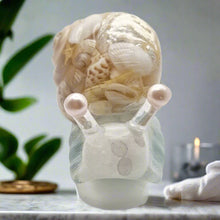 Load image into Gallery viewer, Let's Resin Snail Lamp featuring Moonstone & Crystal Quartz