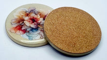 Load image into Gallery viewer, Ink Spill Coaster Set + Keychain